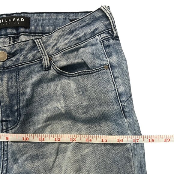 BULLHEAD Women's Size 26 Vintage Rip & Repair Jeans Distressed Skinny Casual Y2K - Picture 8 of 14